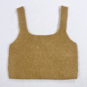 Everlane The Cozy Stretch Tank Women's XS Camel Wool Blend